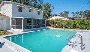 Pool - Modern 4-Bedroom Pool House w/ King Beds– 5 Minutes from Downtown! (Lakeland)