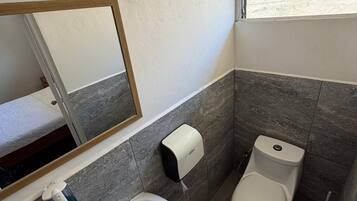 Deluxe Double Room | Bathroom | Shower, hair dryer, towels, soap