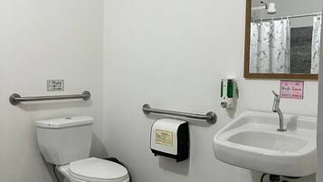 Ducha, secador de pelo, toallas, jabĂłn