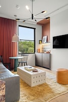 Suite, 1 King Bed with Sofa bed, Balcony | Private kitchen