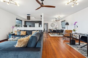 Maison en rangée Deluxe, vue sur la mer | Aire de séjour