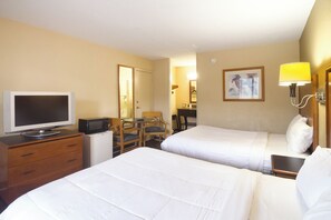 ห้องพัก, เตียงควีนไซส์ 2 เตียง | โต๊ะทำงาน, เตารีด/โต๊ะรีดผ้า, Wi-Fi ฟรี, ผ้าปูที่นอน