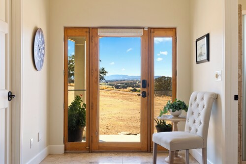 Whispering Oaks Manor | Elegant Wine Country Estate with Pool & Scenic Views