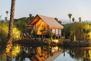 Aqua Luxury Tents | 1 bedroom, in-room safe, blackout drapes, soundproofing
