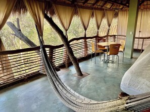 Outdoor dining - Huge full private villa in front of virgin bay (Arroyo Cruz)