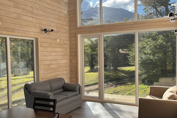 Familiehytte, 2 soverom, terrasse, fjellutsikt | Oppholdsområde