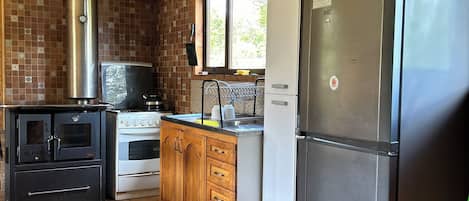 Family Cabin, 4 Bedrooms, Patio, Mountain View | Private kitchen