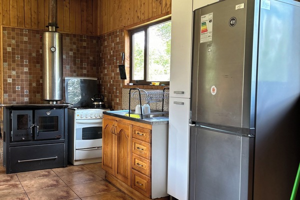 Cabaña familiar, 4 habitaciones, patio, vista a la montaña | Cocina privada