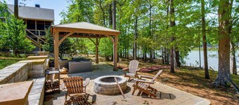 Lakefront Escape w/ Dock & Fire Pit: Sleeps 12