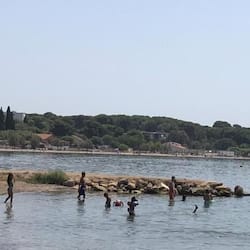 Private beach