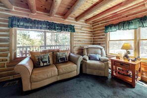 Smart-tv, eldstad och datorskärmar