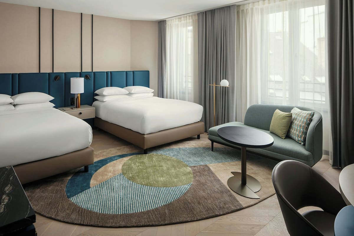 Family Room, 2 Double Beds | 1 bedroom, premium bedding, in-room safe, desk