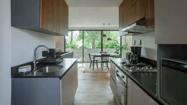 Appartement Confort, 2 chambres, balcon | Cuisine privée