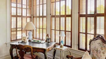 Deluxe Suite, Multiple Beds, Balcony, Pool View | 1 bedroom, desk, laptop workspace, free WiFi