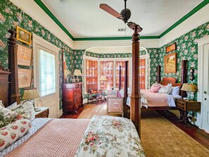 Deluxe Double Room, 2 Queen Beds, Balcony, Pool View | Desk, laptop workspace, free WiFi - The JD Hyde Historic Inn (Visalia)