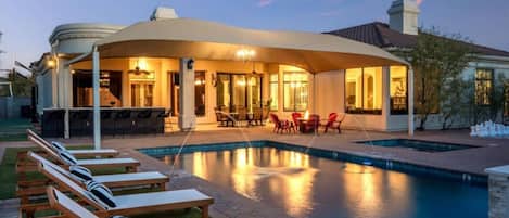 A heated pool