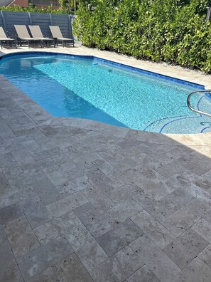 A heated pool