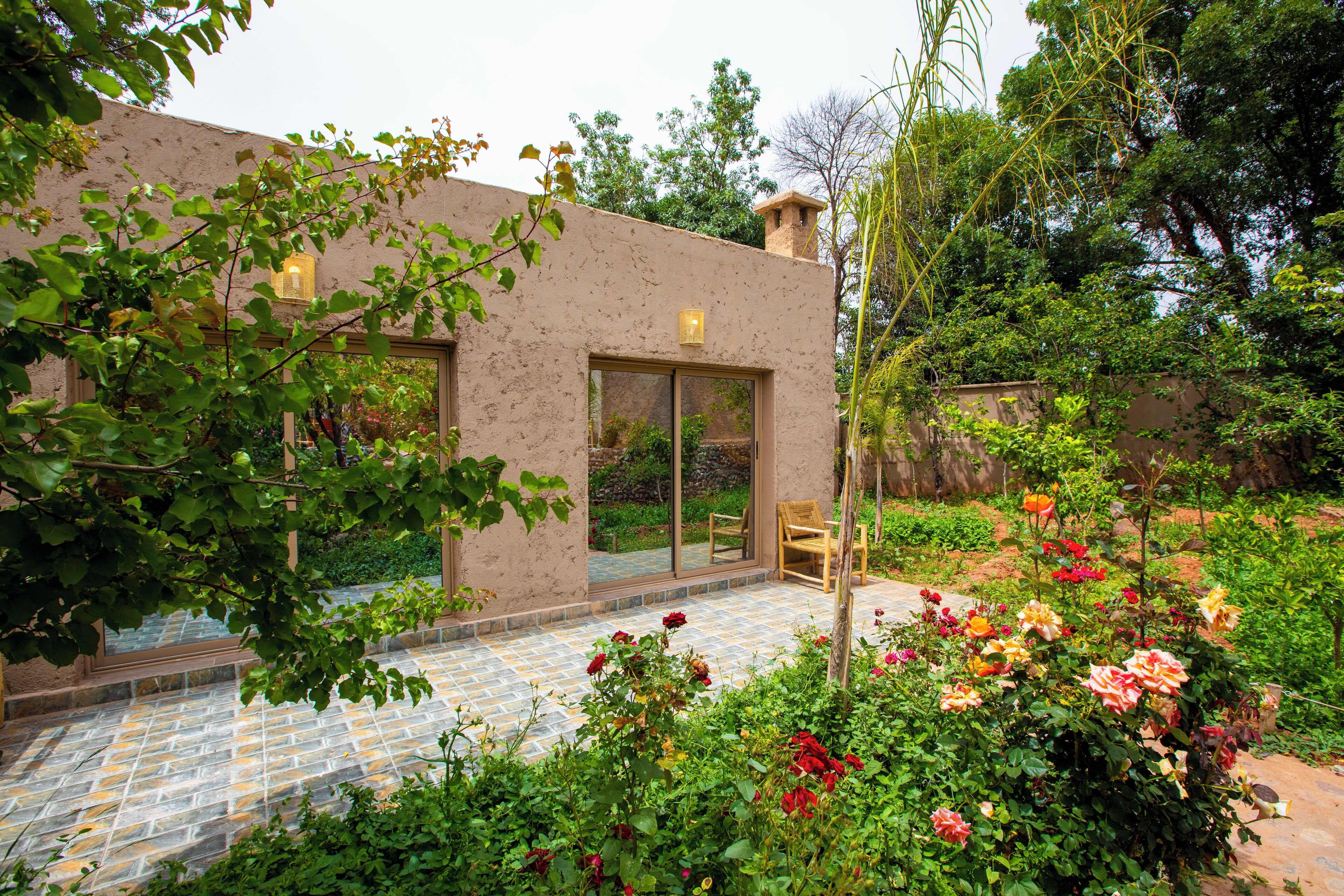 Chambre Double Familiale, balcon, vue jardin | Terrasse/Patio