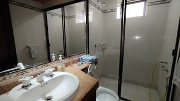 Towels, soap, toilet paper