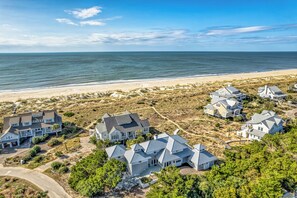 Exterior - Family home with ocean views of bald head island; plenty of deck space and screened in porch (Bald Head Island)