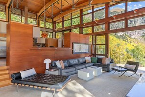 Smart TV, fireplace, books, offices - Stunning Hillside Home | Unparalleled Canyon Views, Gym, Hot Tub (Telluride)