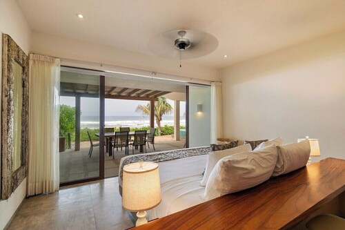 3BR Beachfront Villa • Private Terrace + Pool