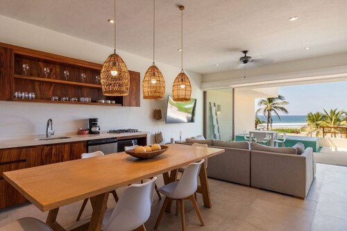 2BR Boho Apartment • Ocean View Stay in Zihua