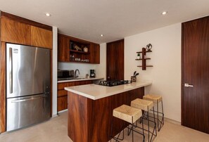 Coffee/tea maker, fridge, microwave, oven - 1BR Romantic Villa • Ocean View in Playa Blanca (Zihuatanejo)