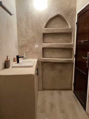 Towels, soap, toilet paper