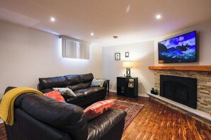 TV connectée, cheminée