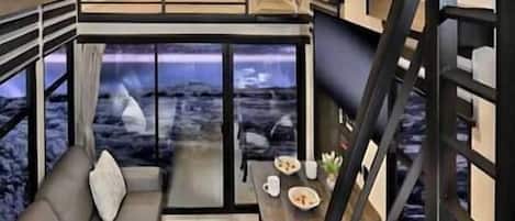 Télévision, cheminée
