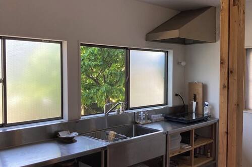 Family Apartment, Non Smoking, Garden View | Private kitchen | Full-size fridge, microwave, stovetop, coffee/tea maker