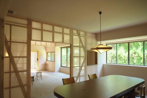 Family Apartment, Non Smoking, Garden View | Living area | Offices