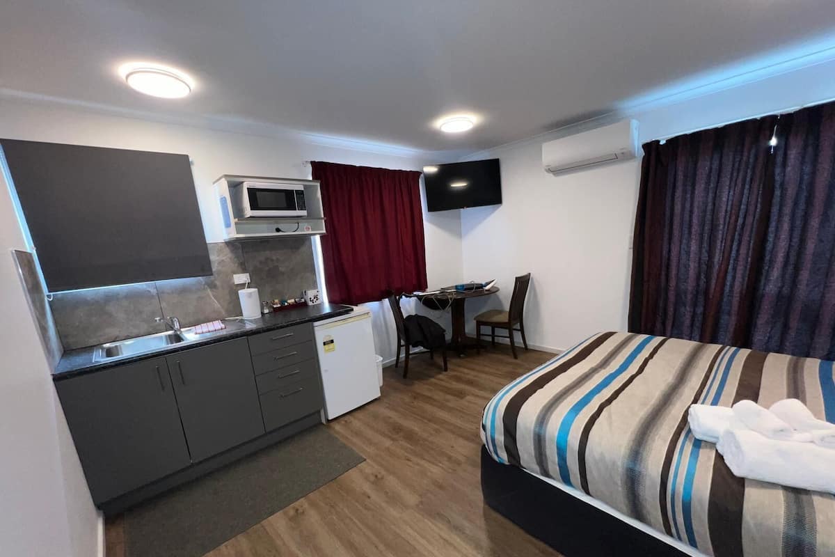 Studio Deluxe, 1 grand lit | Cuisine privée | Mini-réfrigérateur, four à micro-ondes, surface de cuisson