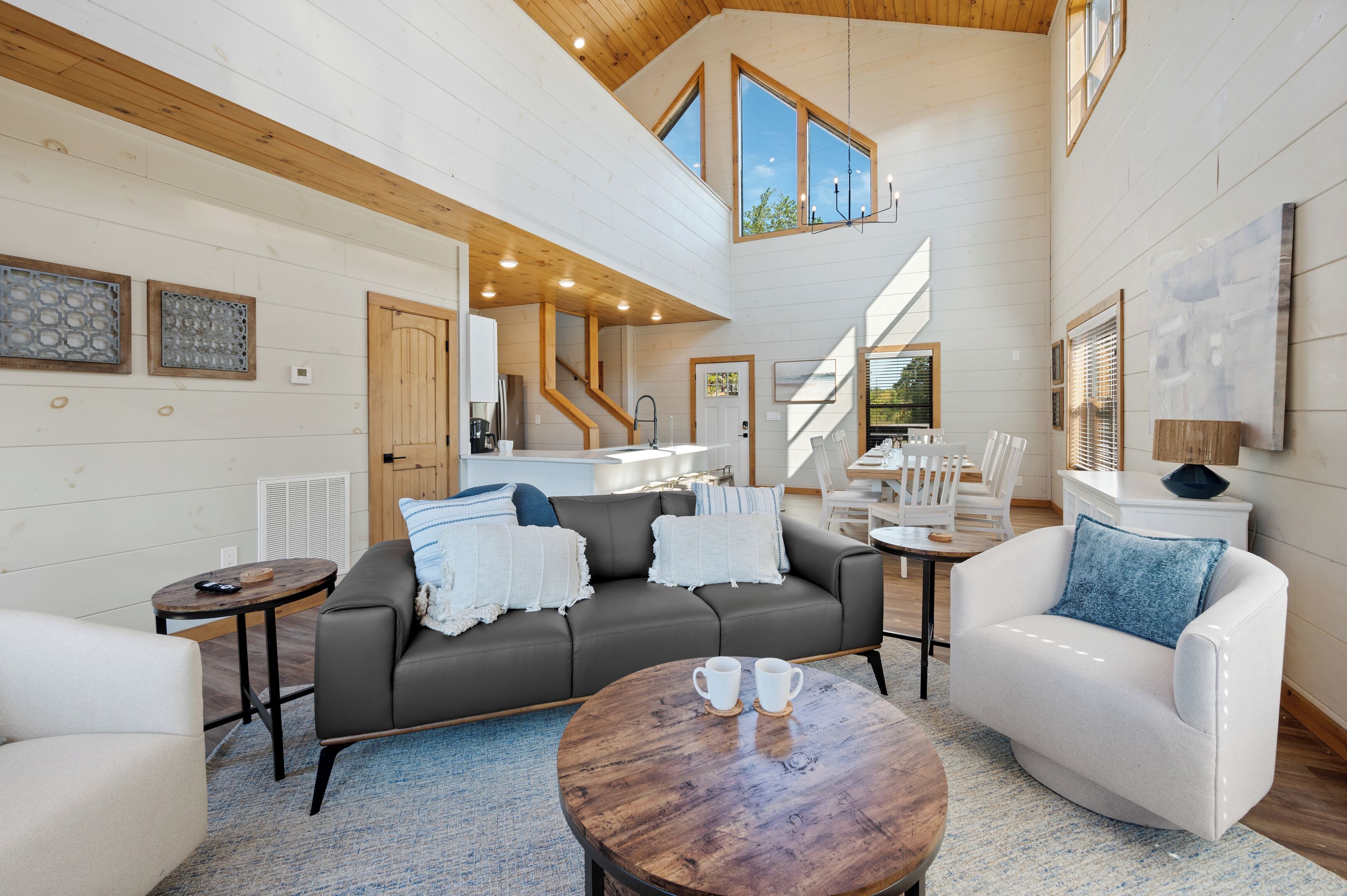 Smart TV, fireplace, video games, table football