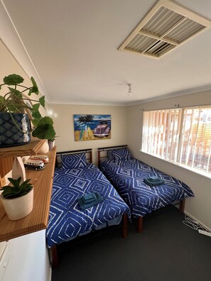 3 bedrooms, iron/ironing board, travel cot, WiFi