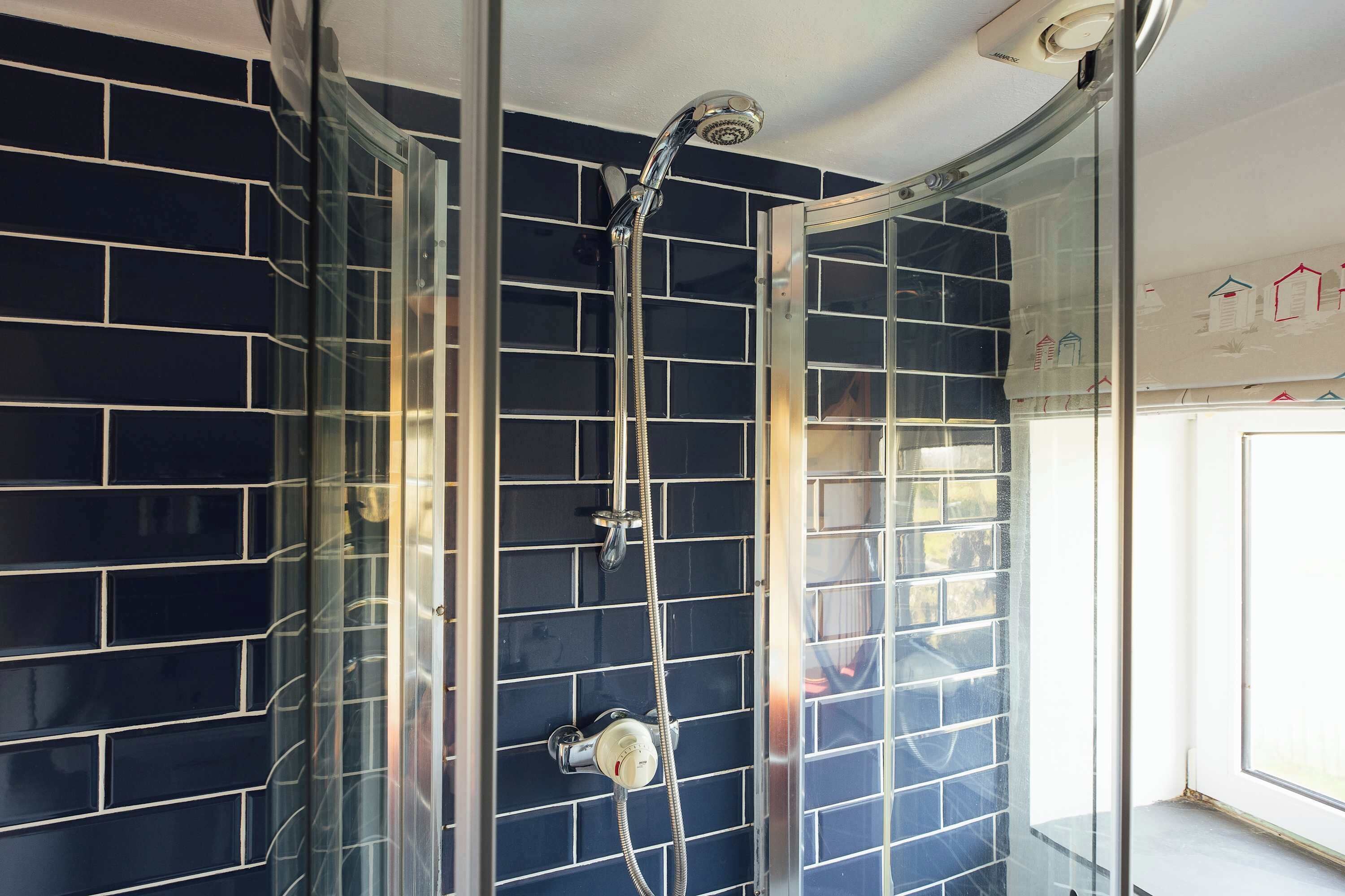 Een douche, een haardroger
