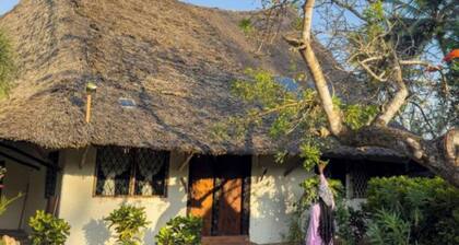 Charming beachfront 4-bedroom cottage in Msambweni, 45 minutes from Diani.