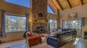 TV connectée, cheminée