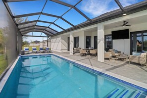 Una piscina climatizada