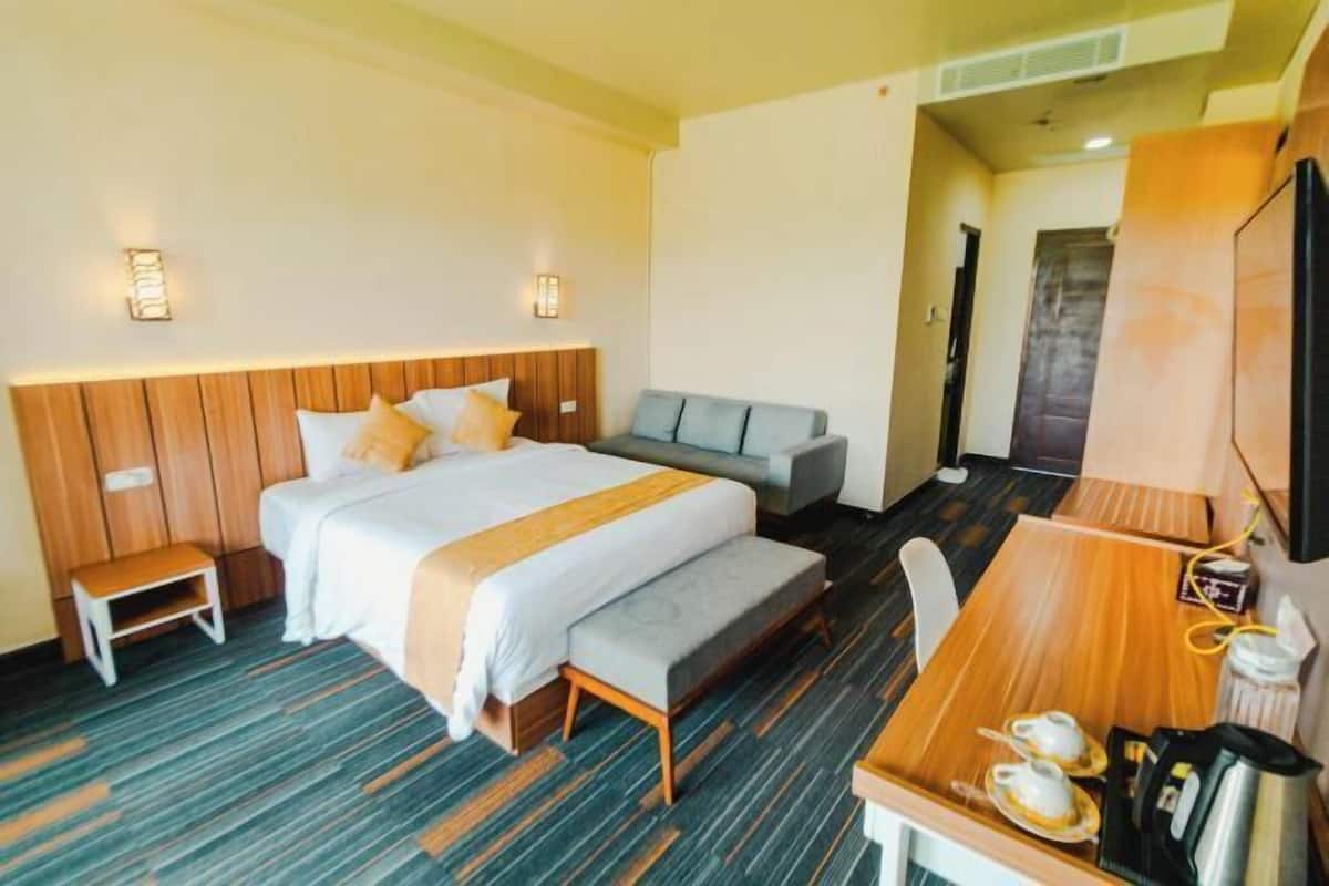 1 chambre, minibar, draps fournis