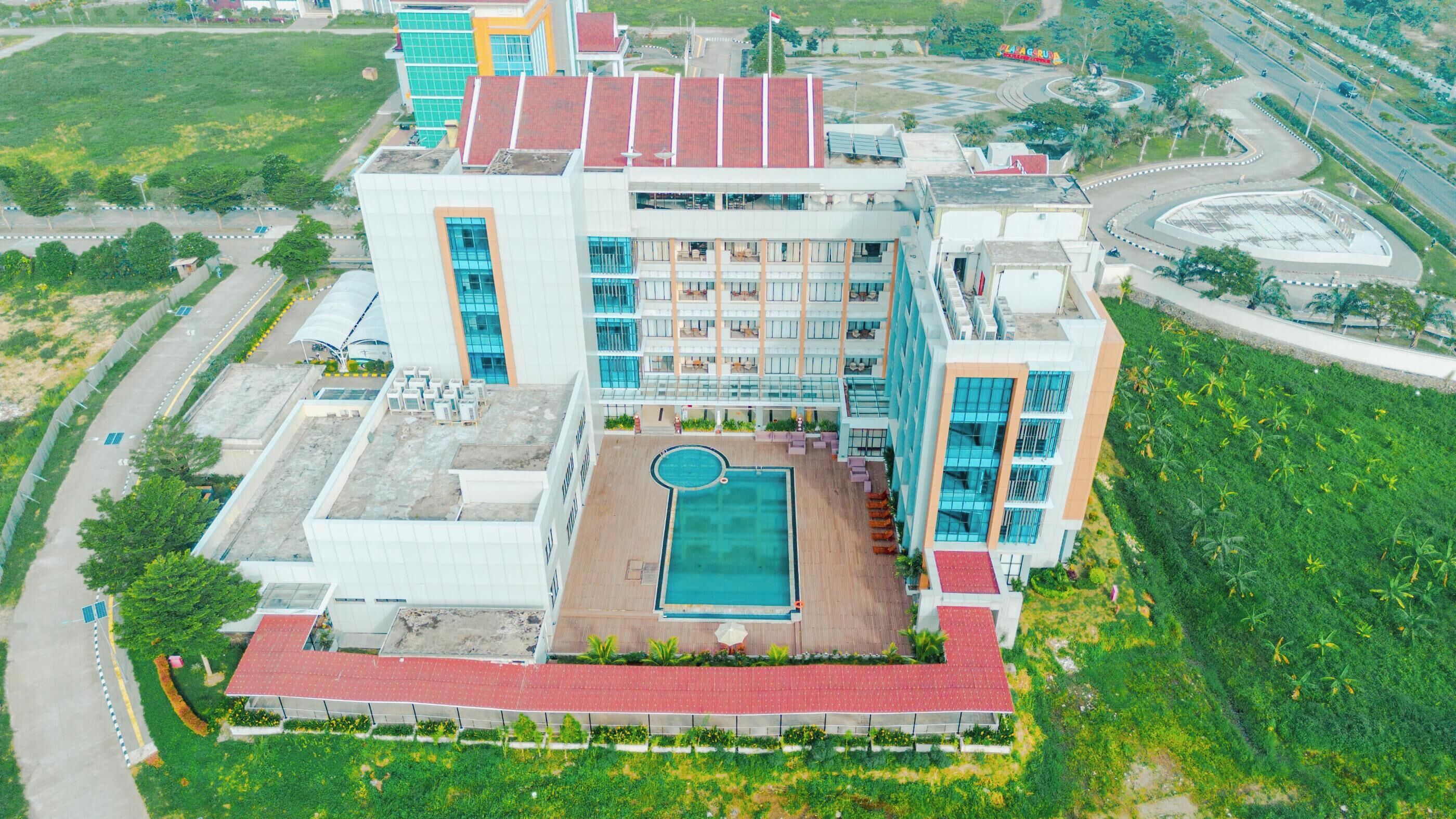 Overnatningsstedets facade