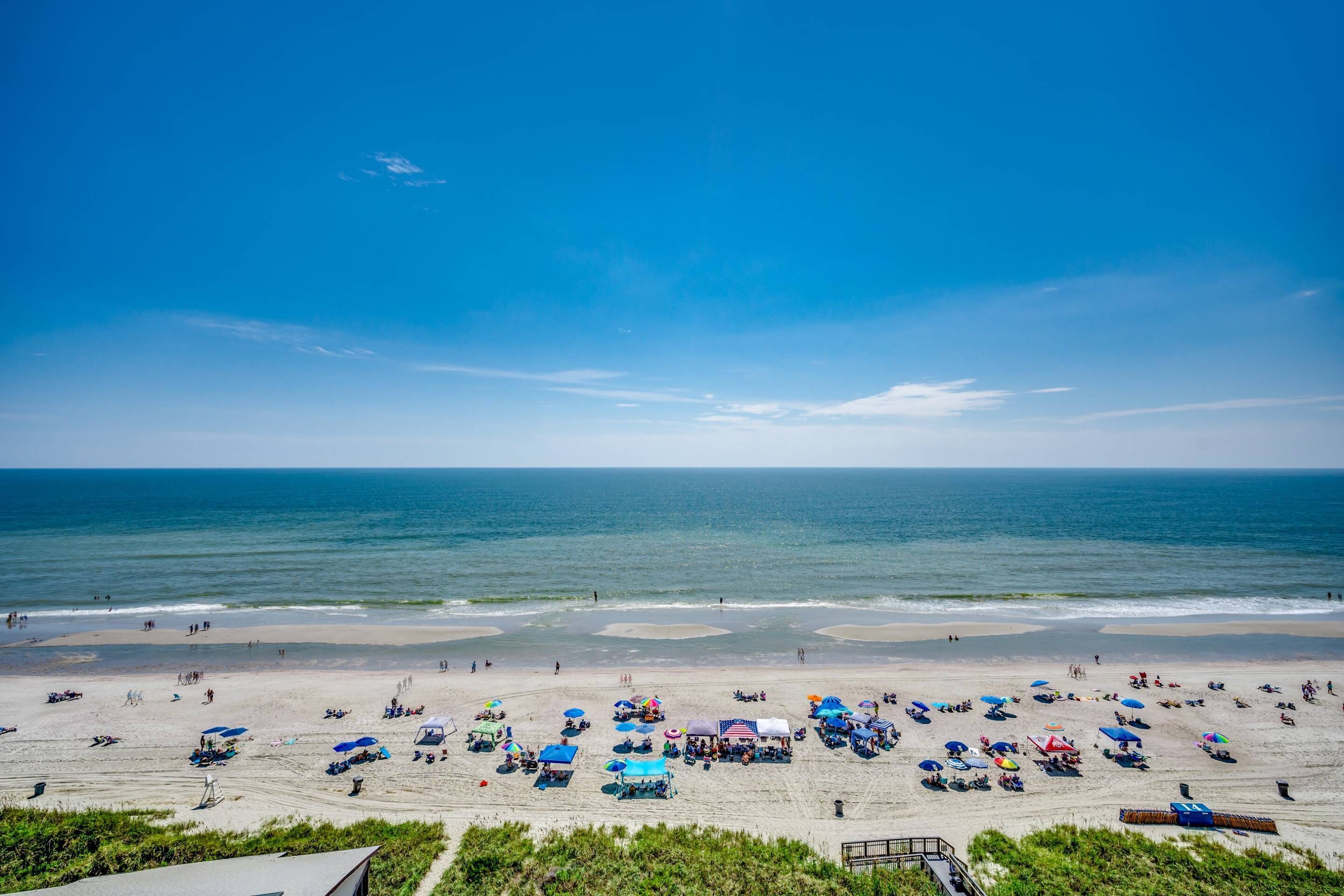 On the beach, motor boating, fishing