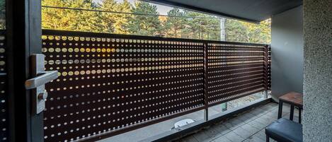 Quarto casal premium, para não fumantes, vista para o parque | Terraço/pátio