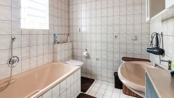Bathroom | Bathtub, hair dryer