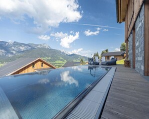 Chalet | Pool | Indoor pool, outdoor pool - Majestic Chalet With Pool and Sauna (Haus)