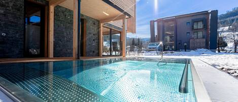 Una piscina riscaldata
