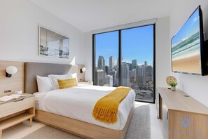 3 habitaciones, tabla de planchar con plancha, cuna de viaje y wifi