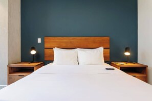 1 bedroom, iron/ironing board, travel crib, bed sheets