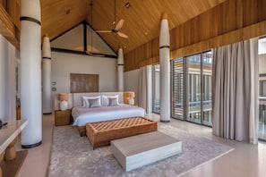 Ropa de cama de alta calidad y minibar 